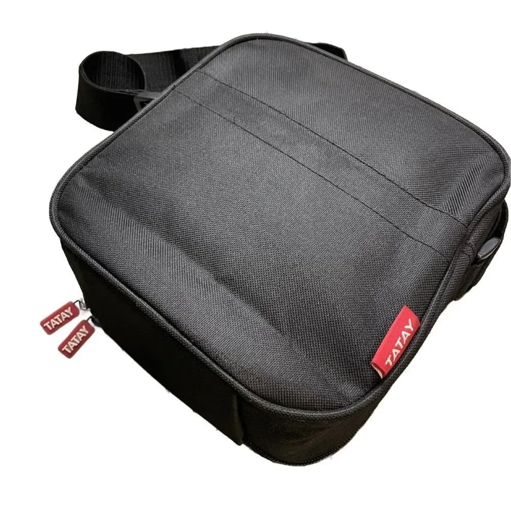 Taytay Black Smart Insulated Lunch Bag w/Four Red & White Food Containers